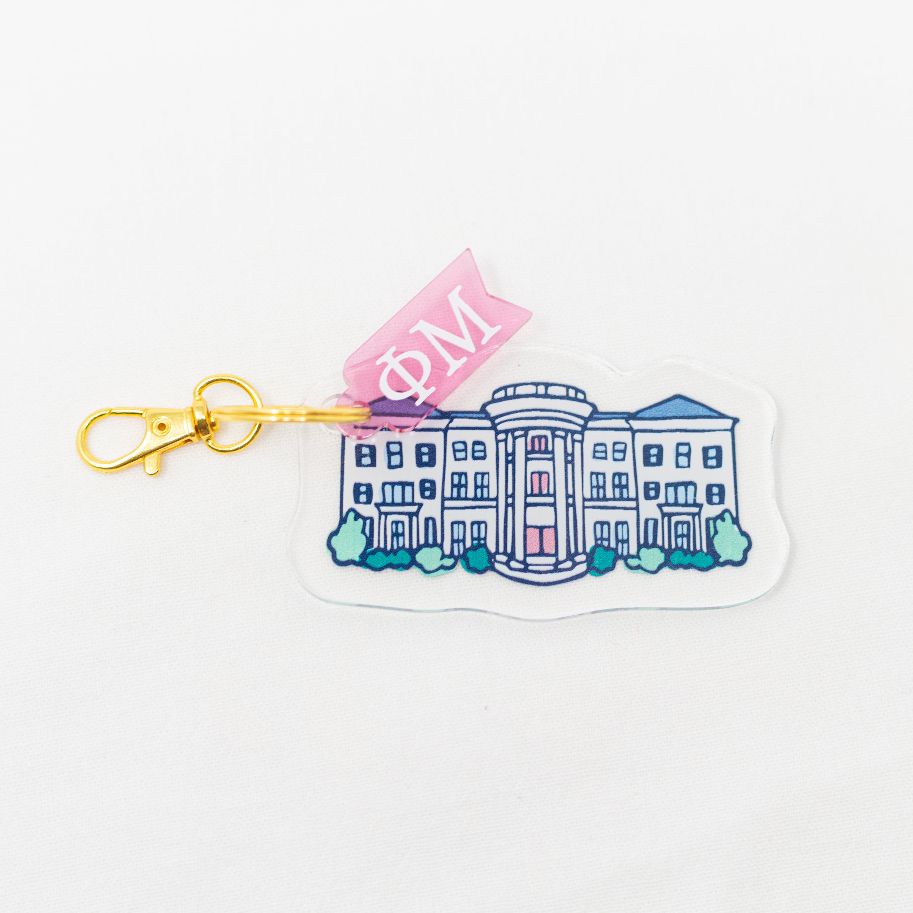 Sorority Acrylic House Keychains