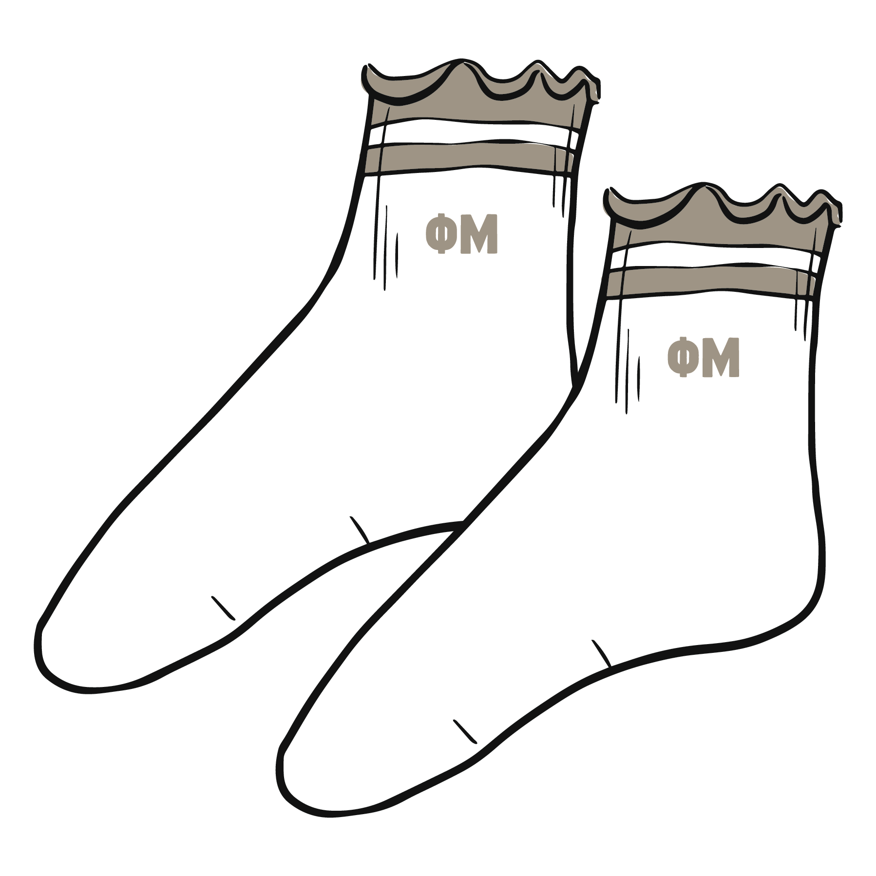 WS - Sorority Lettuce Edge Socks
