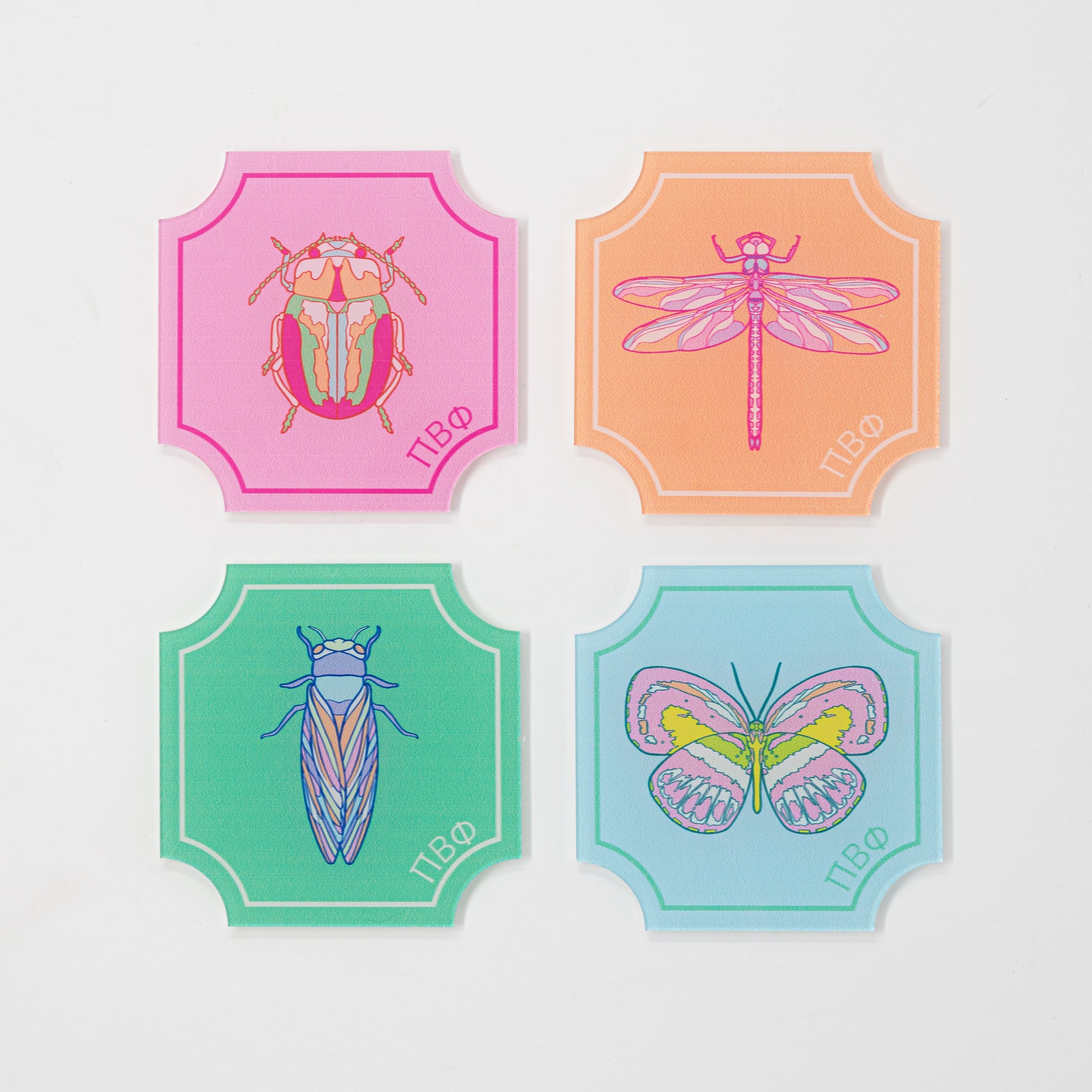 Flutter Acrylic Coasters