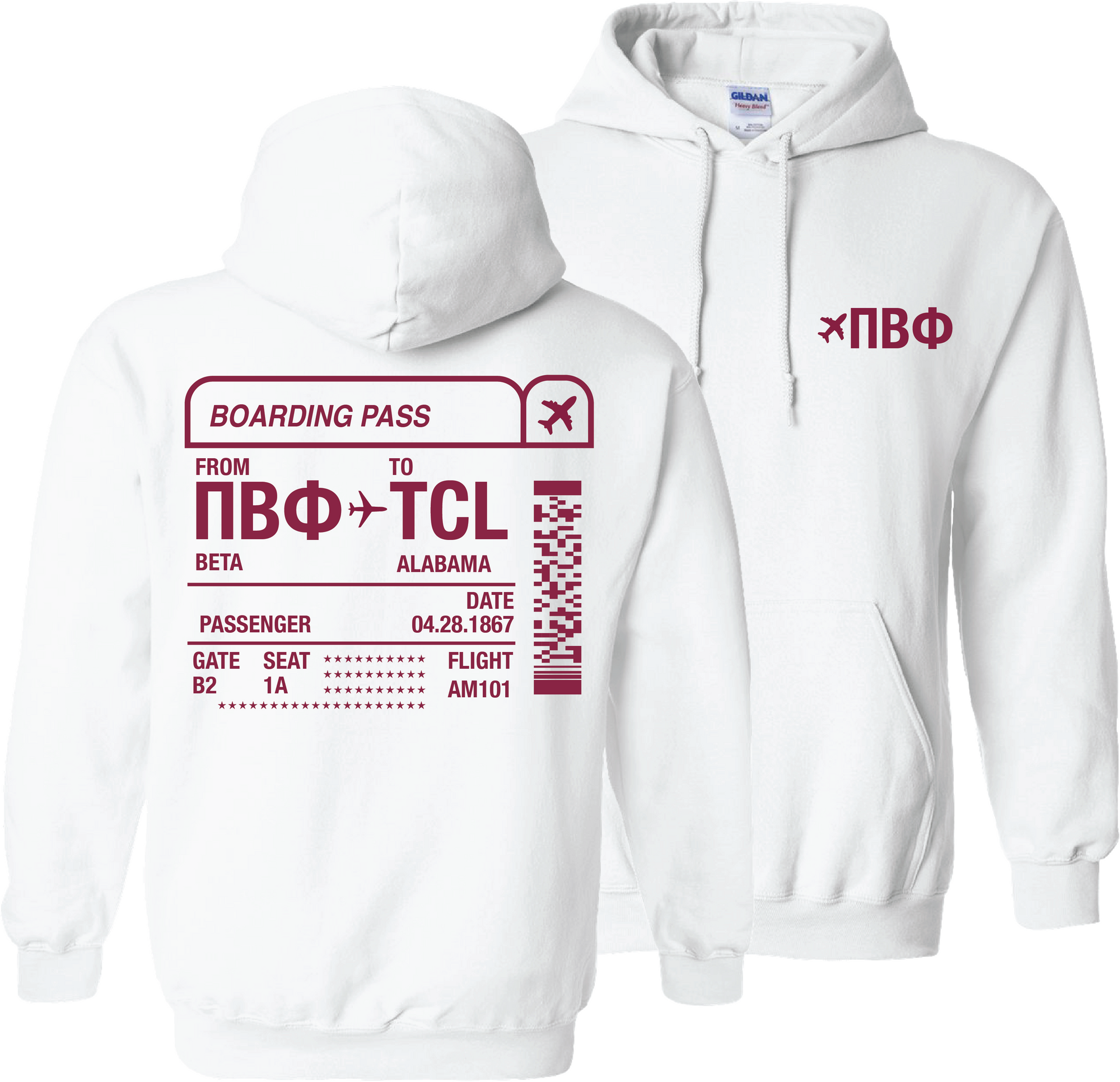 Boarding Pass Hoodie