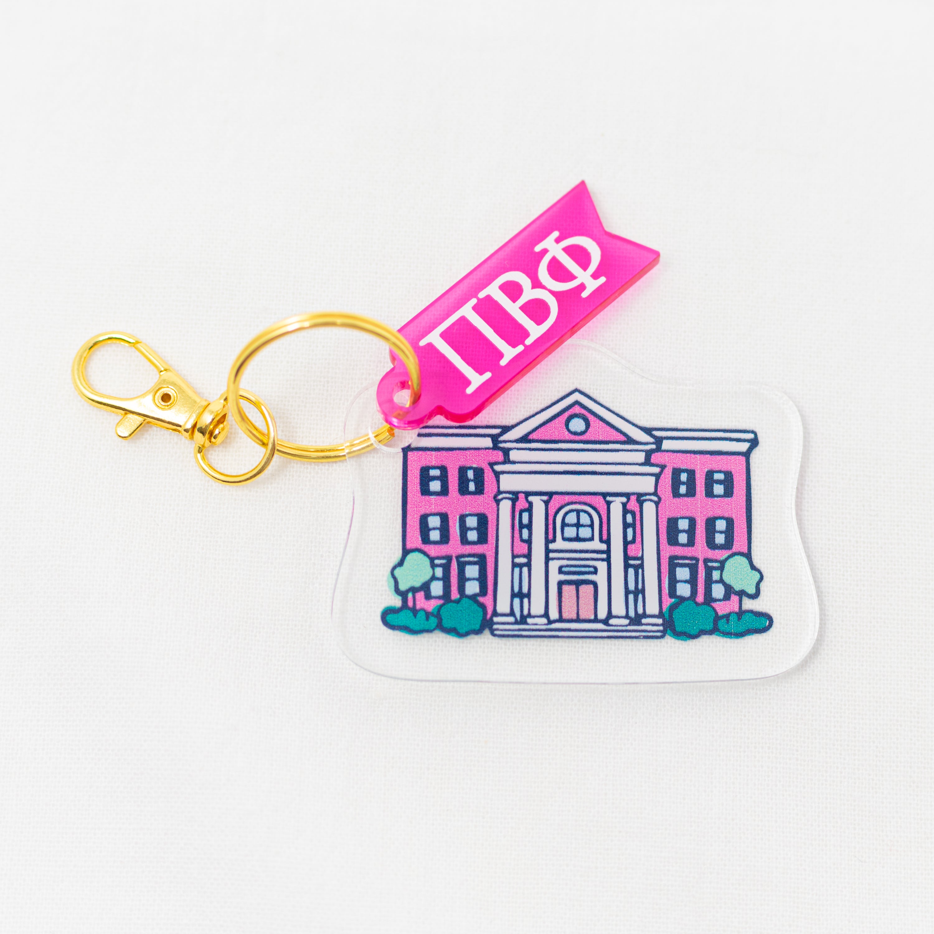 Sorority Acrylic House Keychains