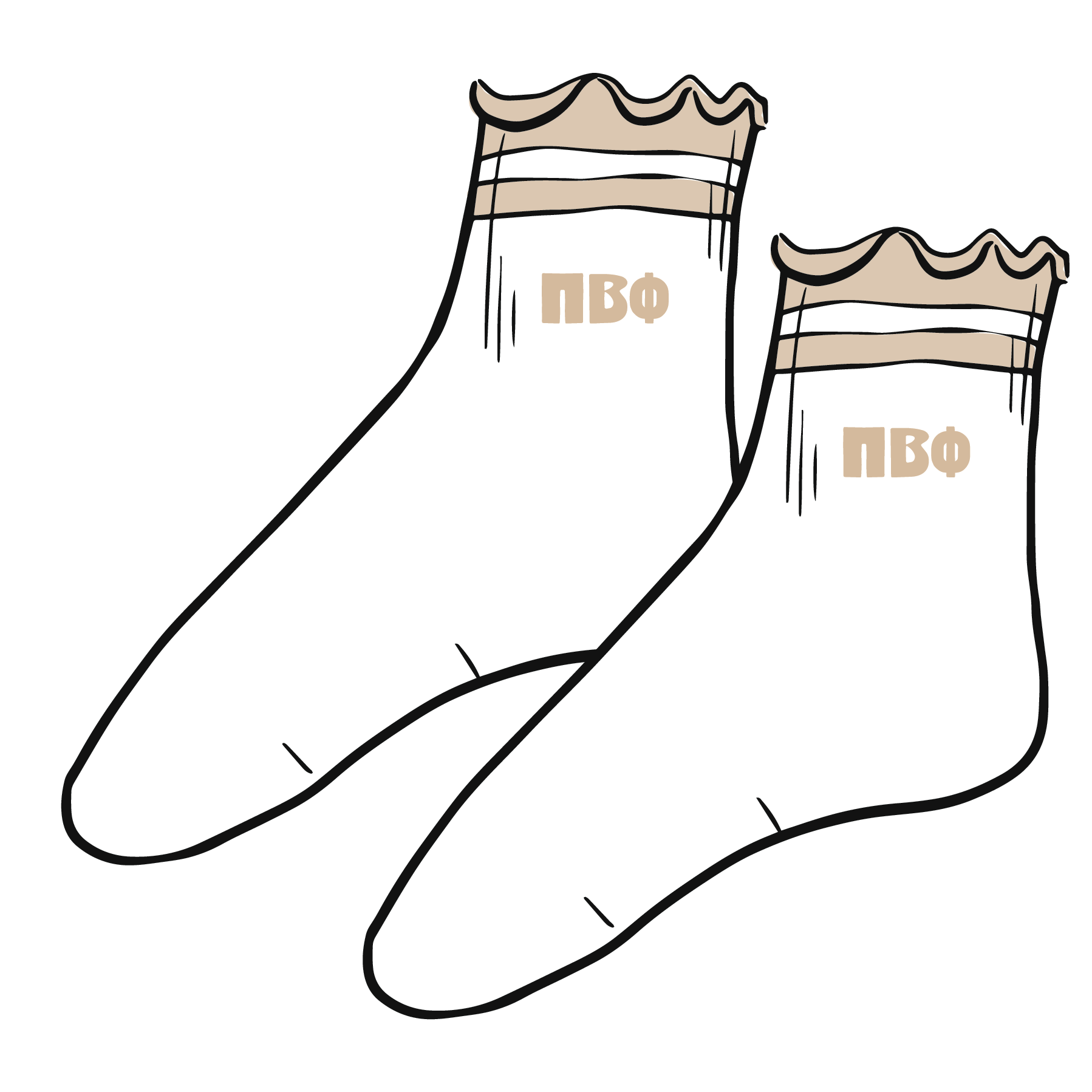 Sorority Lettuce Edge Socks