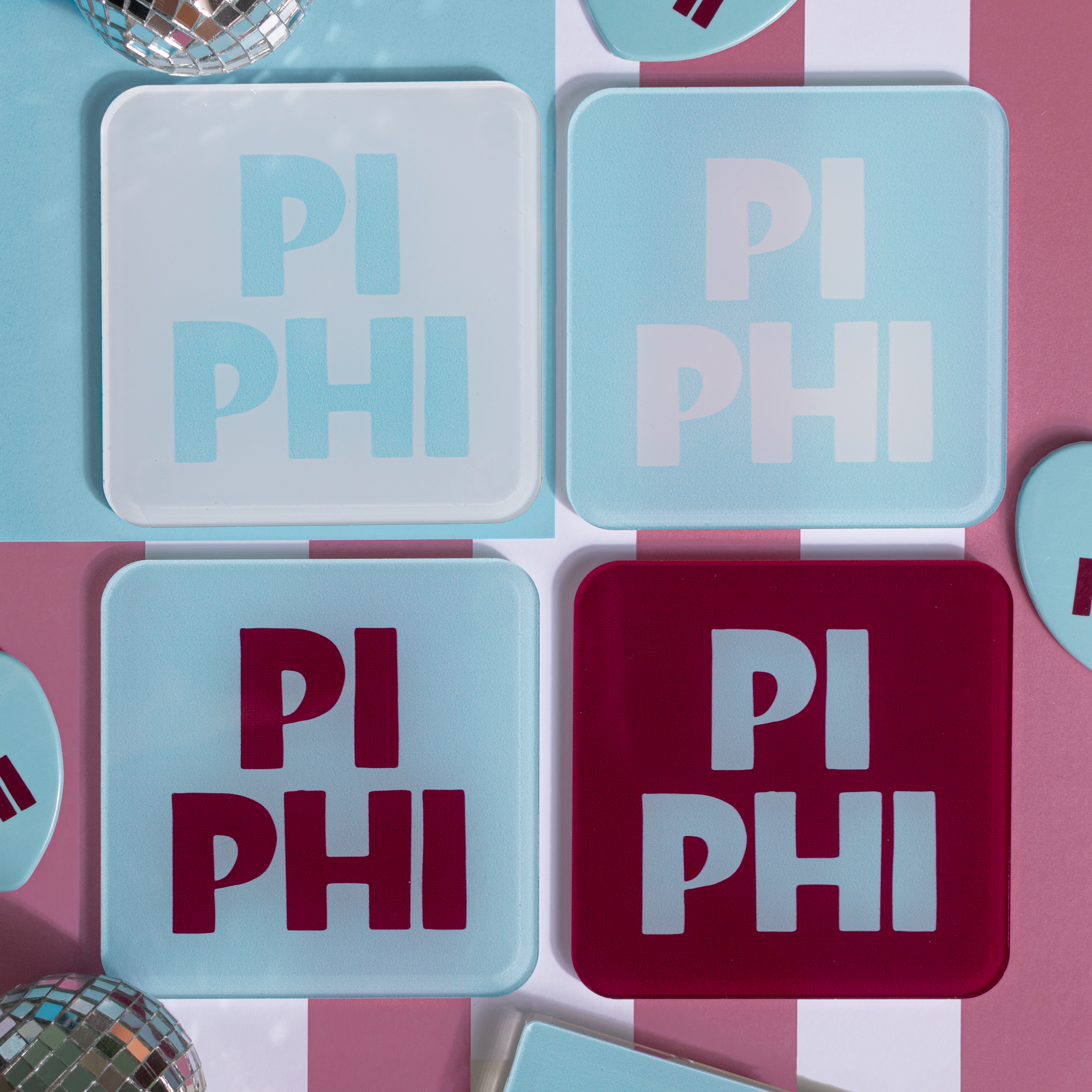 WS - Pop Acrylic Coaster (min qty of 3) $20 / $40