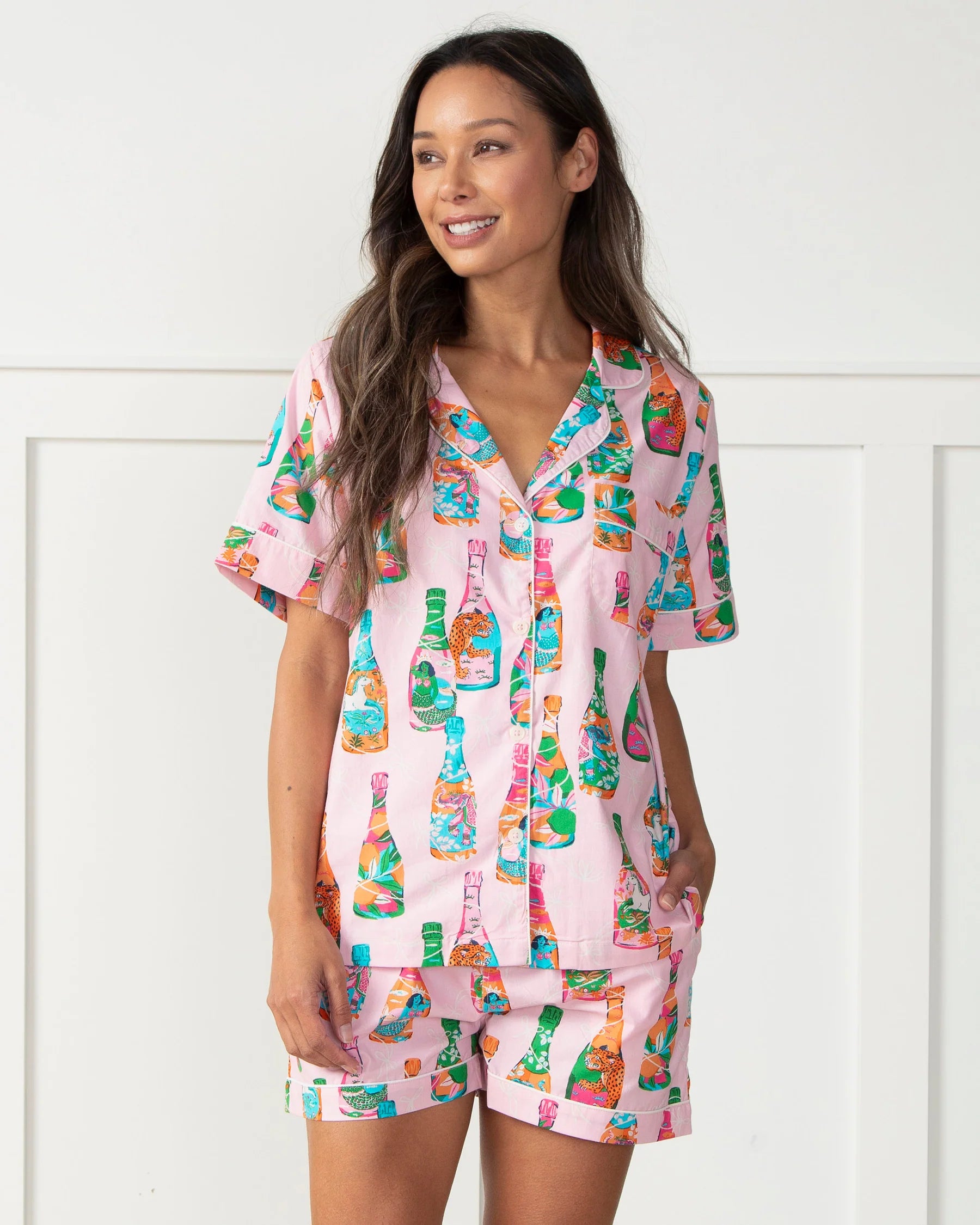 Pop the Bubbly Short Sleep Set - Printfresh