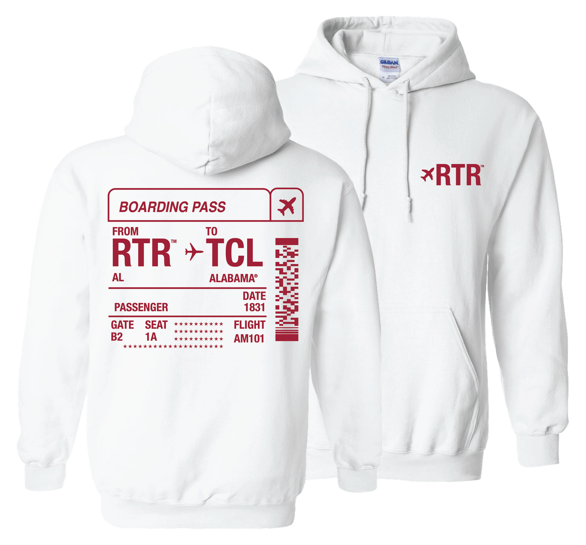 Boarding Pass Hoodie