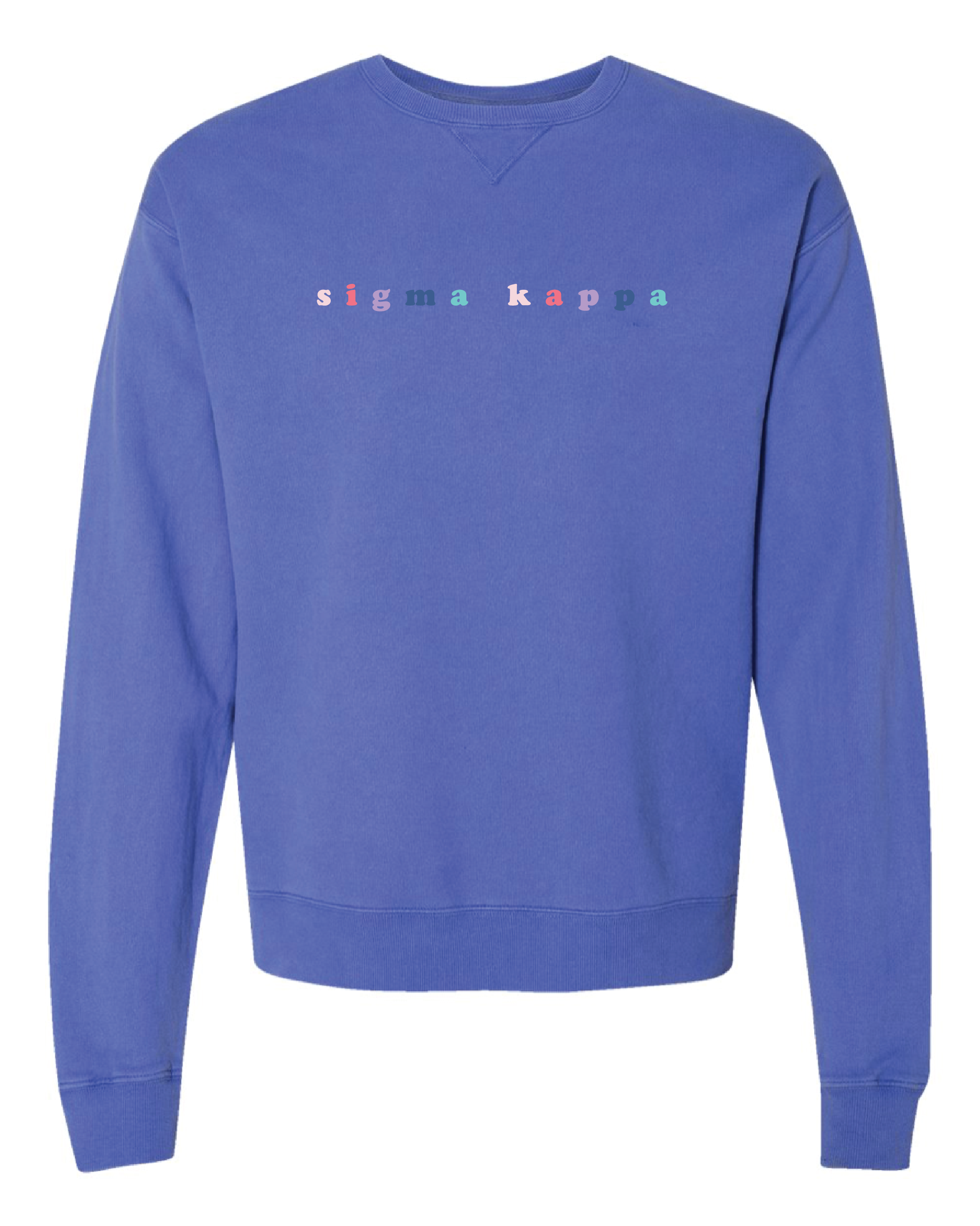 SK Bubble Letter Rainbow Crewneck