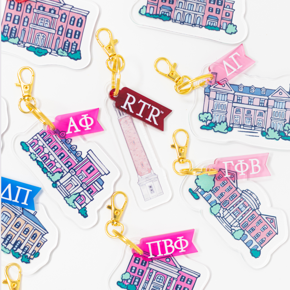 Acrylic Denny Chimes Keychains