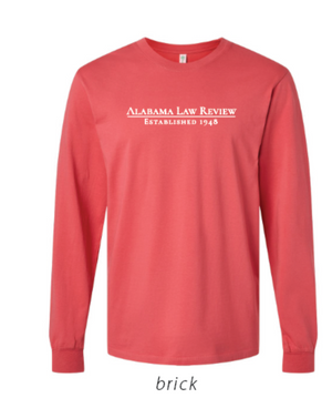 Alabama Law Review Long Sleeve Tee (PREORDER)