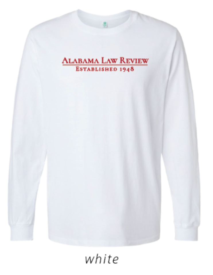 Alabama Law Review Long Sleeve Tee (PREORDER)