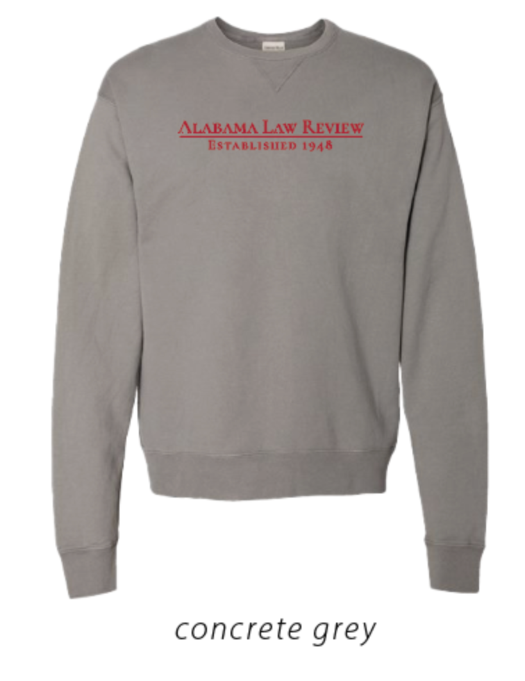 Alabama Law Review Crewneck Sweatshirt (PREORDER)