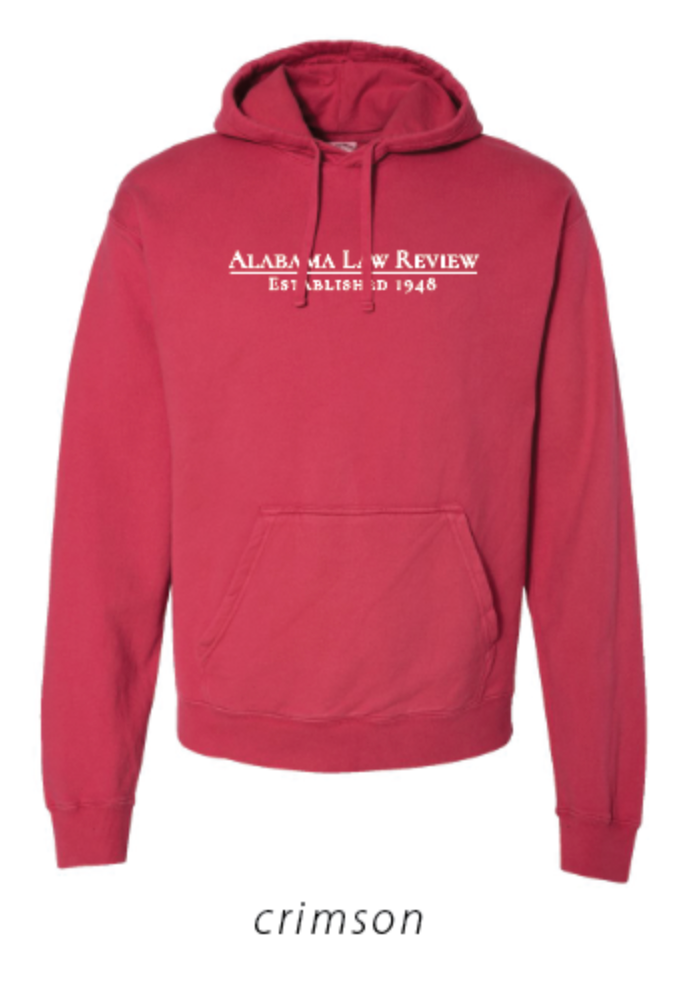 Alabama Law Review Hooded Sweatshirt (PREORDER)