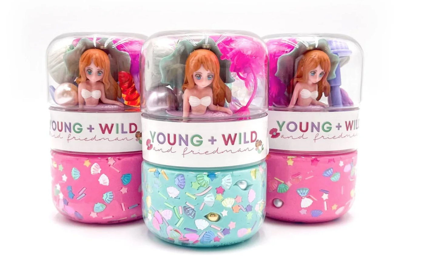 Mermaid Grab & Go Dough Jar