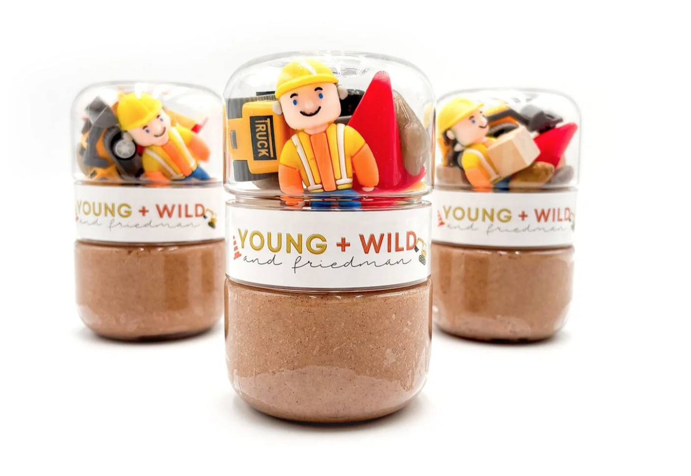 Construction Grab & Go Dough Jar