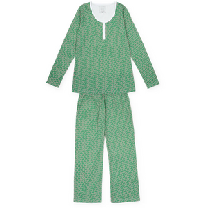 CALLI WOMEN'S LONGSLEEVE PAJAMA PANT SET - CANDY CANE LANE
