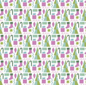 ANNA WOMEN'S LONGSLEEVE SHORT SET - MOD HOLIDAY PINK