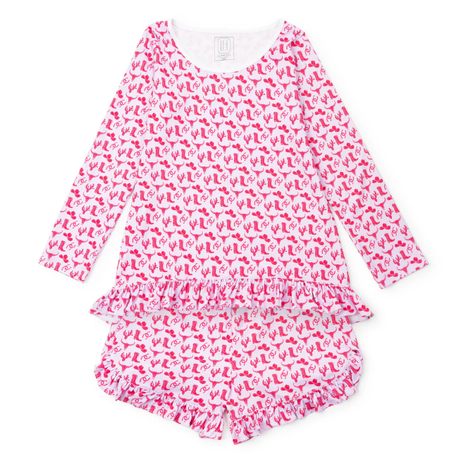 KATHRYN WOMEN'S PAJAMA SHORT SET - WILD WEST PINK