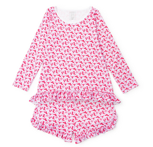 KATHRYN WOMEN'S PAJAMA SHORT SET - WILD WEST PINK