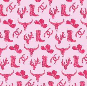 KATHRYN WOMEN'S PAJAMA SHORT SET - WILD WEST PINK