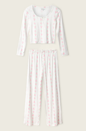 Roses Are Pink Petal Dream Pointelle PJ Set