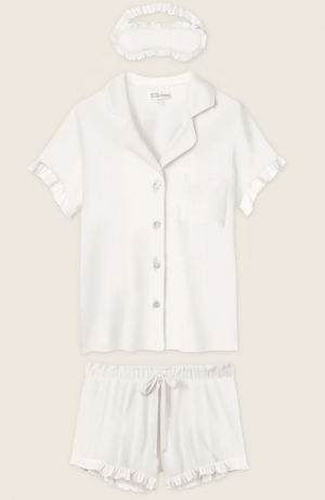 Pointelle Essentials Ivory 3-Piece Shorts Set