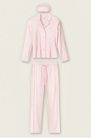 Modal Basics Pink Stripe 3-Piece PJ Set