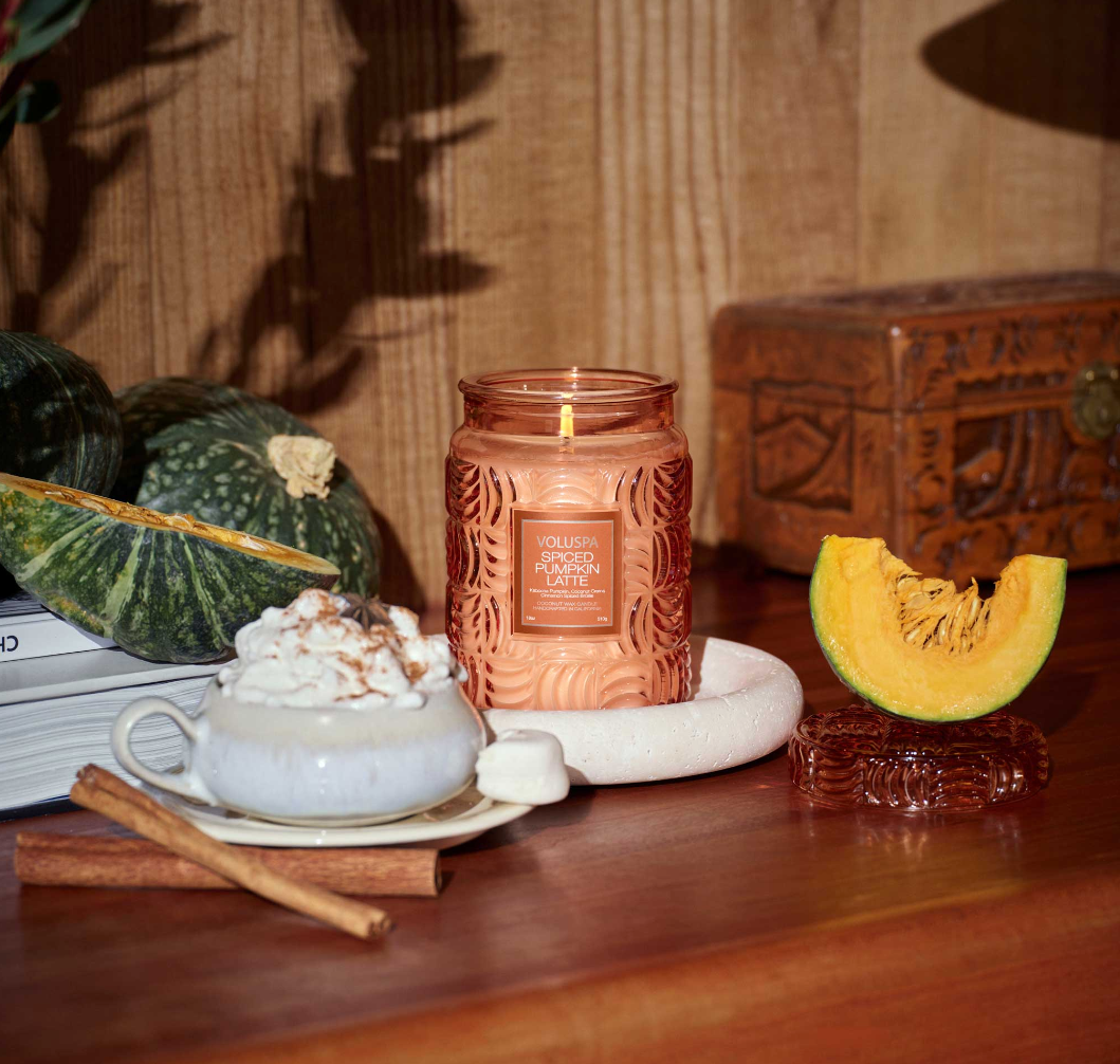 SPICED PUMPKIN LATTE Large Jar Candle