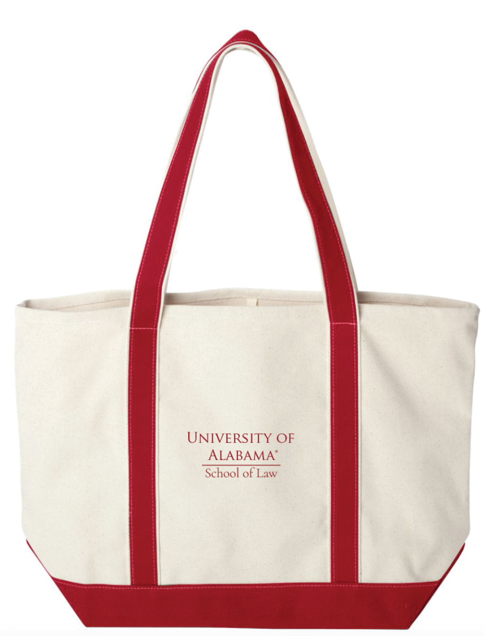 Alabama Law Embroidered Boat Tote