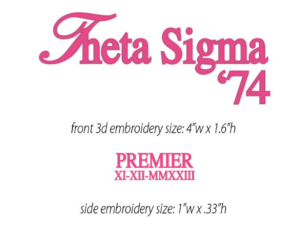 theta sigma 3d baseball cap (PREORDER)