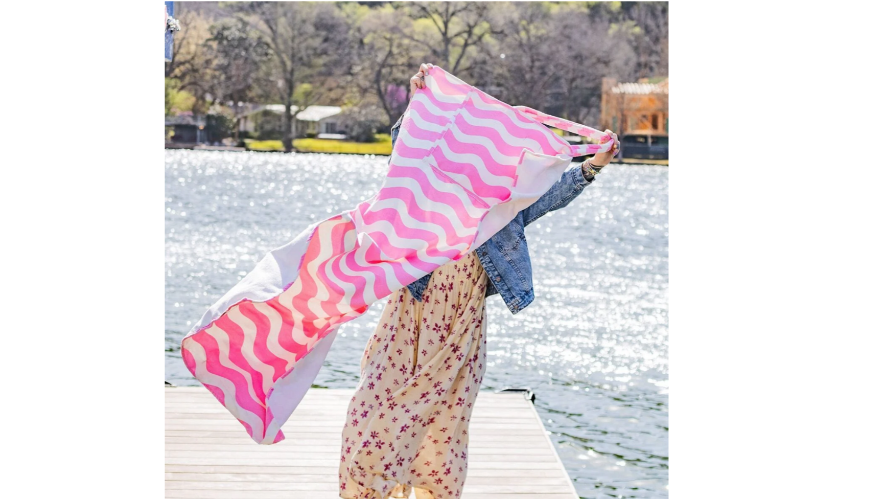 coastal comfort 2-in-1 tote towel