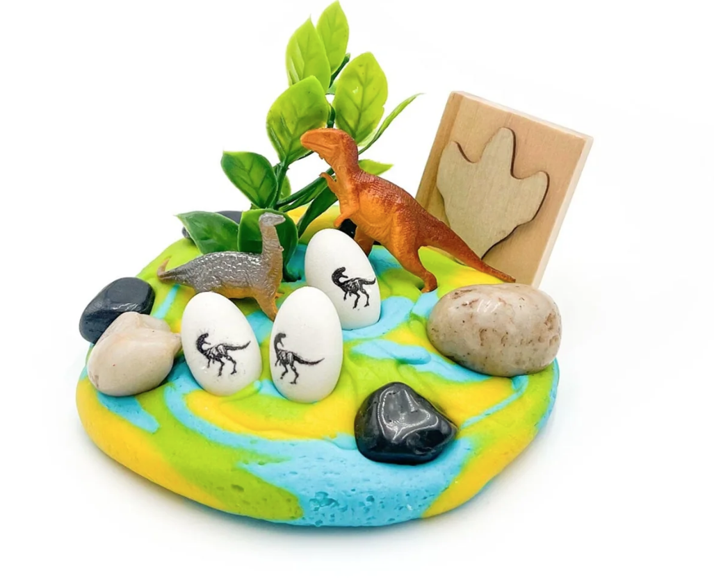 Dinosaur Grab & Go Dough Jar
