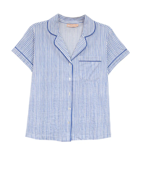 Pin Stripe Cotton Knit Capri PJ