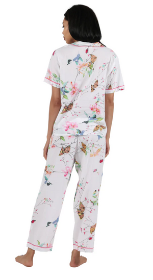 Short Sleeve Floral Pajama Set