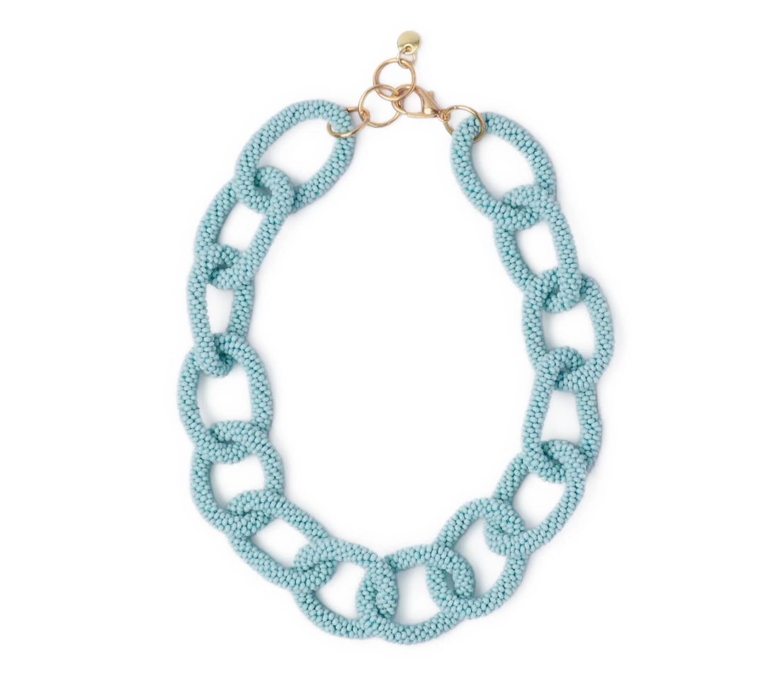 Jenna Chain Link Beaded Necklace