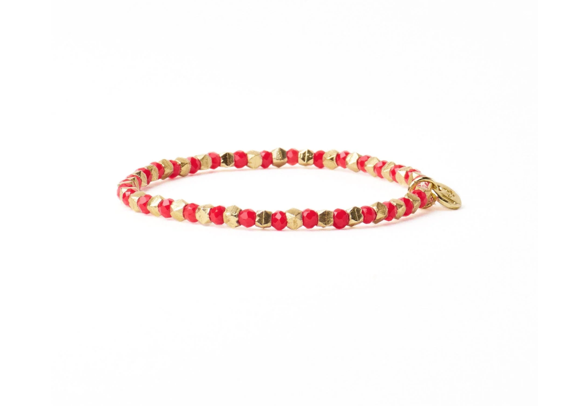 Louise Crystal Stretch Gold Bracelet