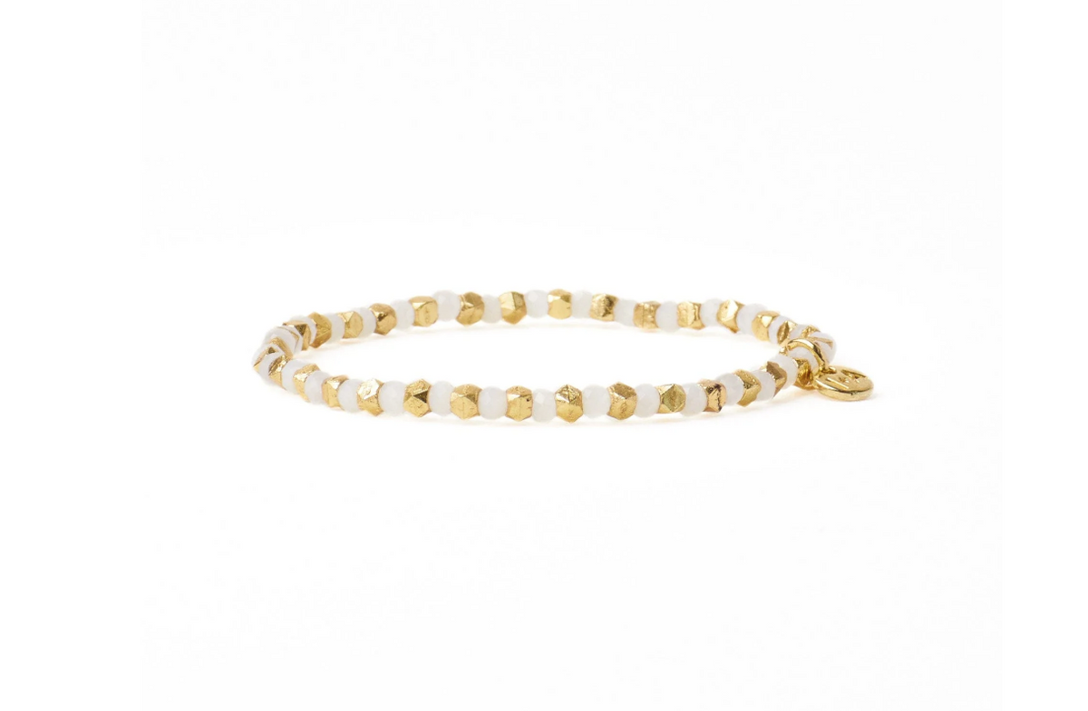 Louise Crystal Stretch Gold Bracelet