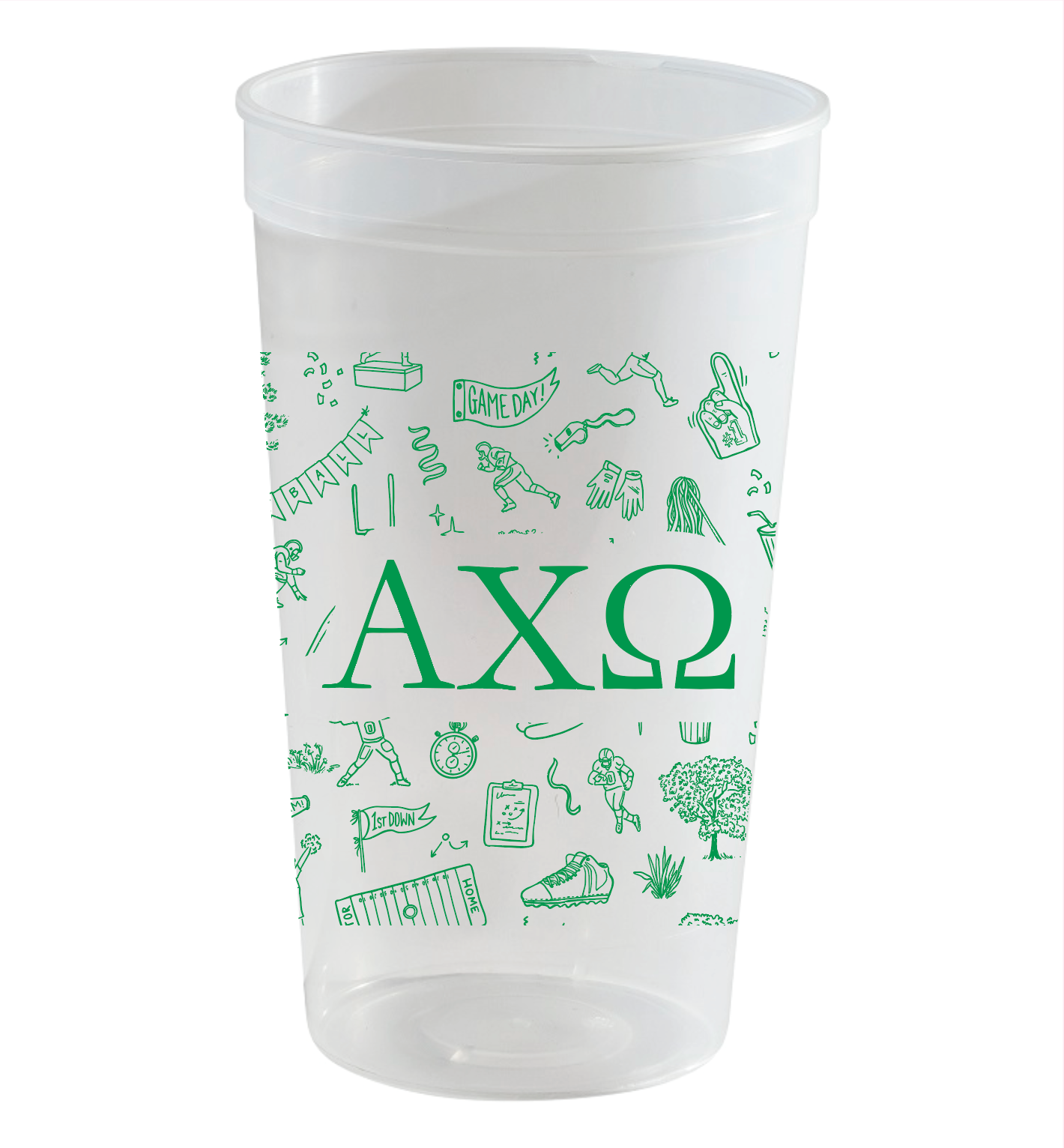 Alpha Chi Omega football Stadium cup