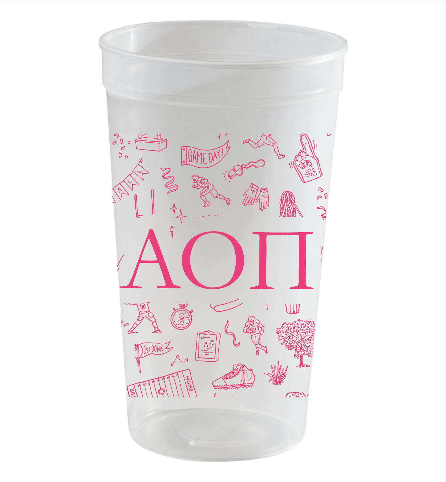 Alpha Omicron Pi football Stadium cup