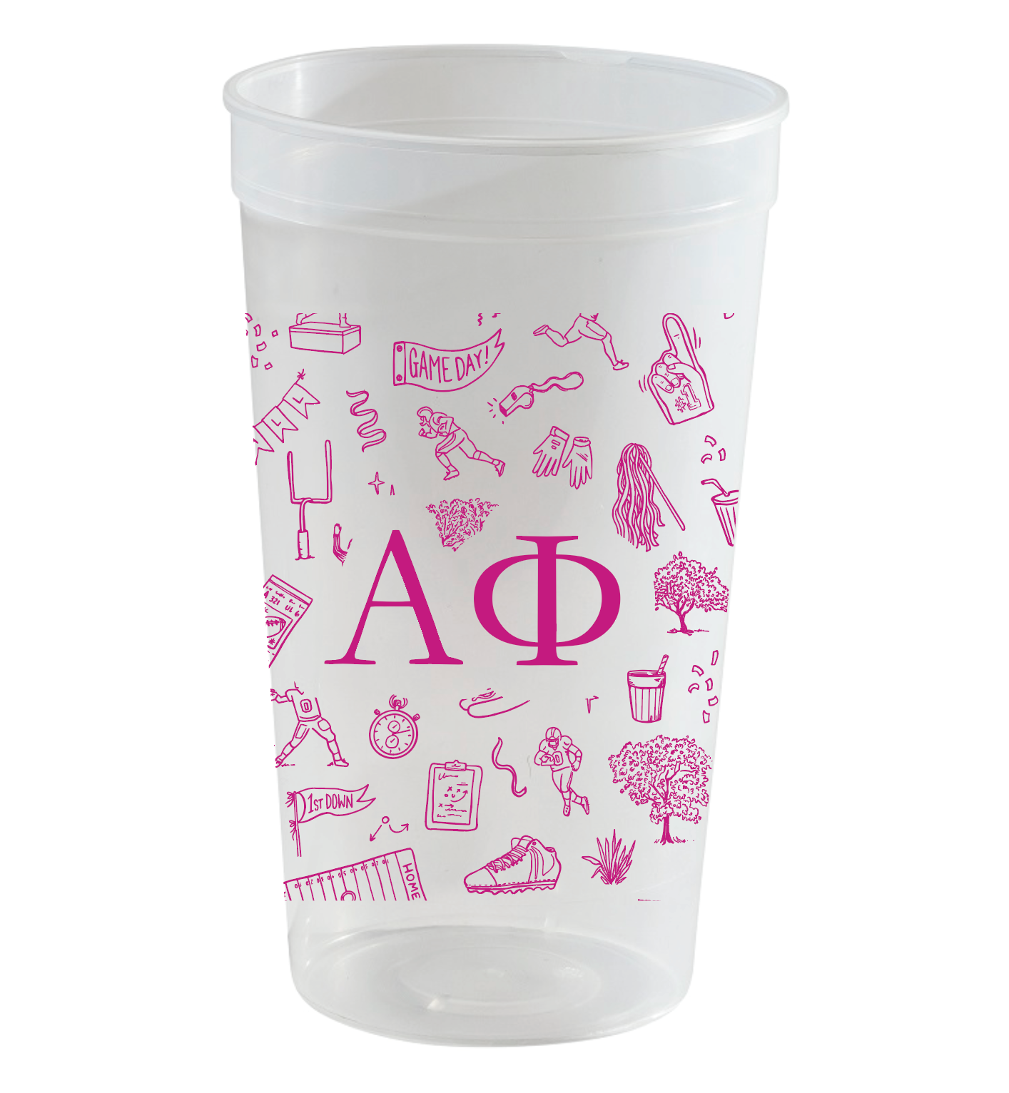 Alpha Phi football Stadium cup