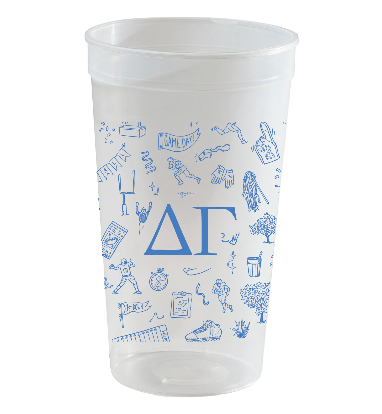 Delta Gamma football Stadium cup