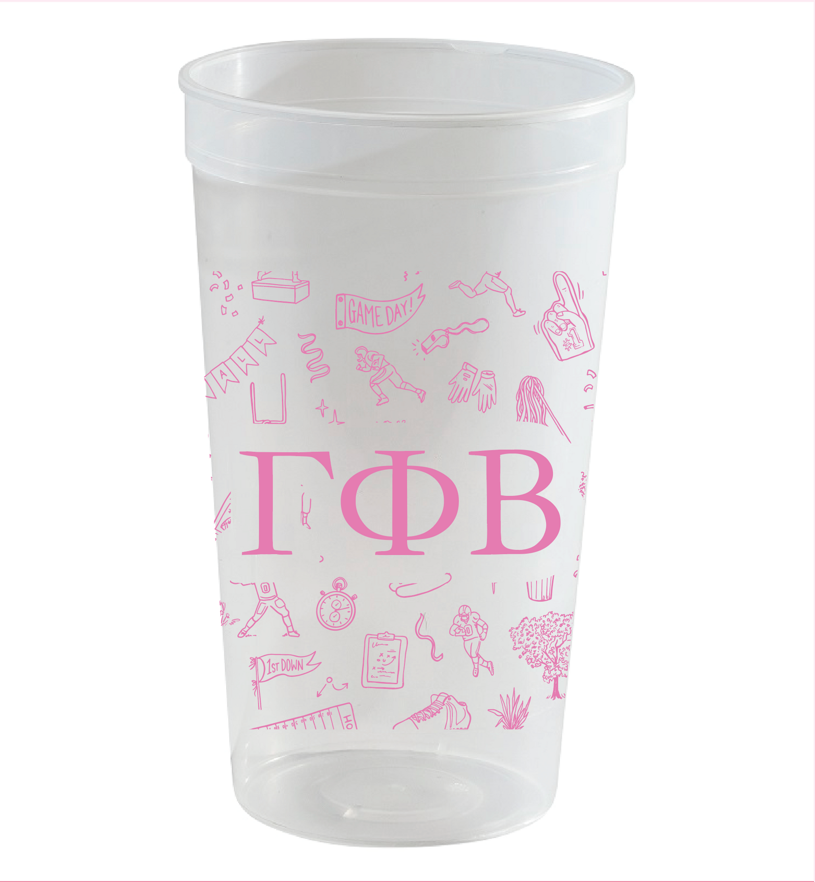 Gamma Phi Beta football Stadium cup