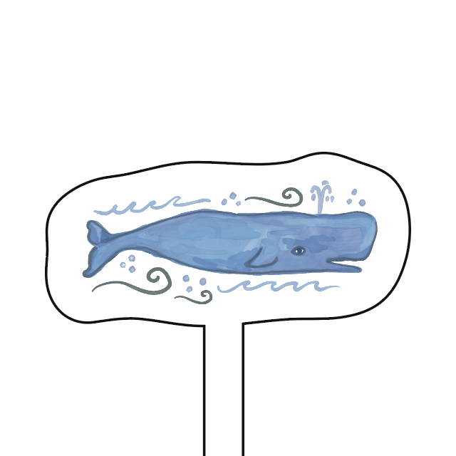 WS - Whale Acrylic Stir Stick