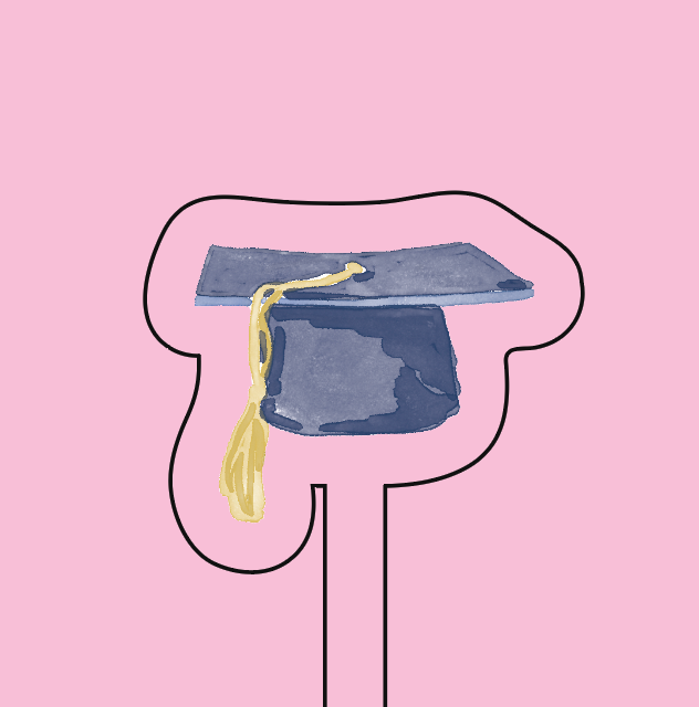 WS - Graduation Hat 5 Acrylic Stir Stick