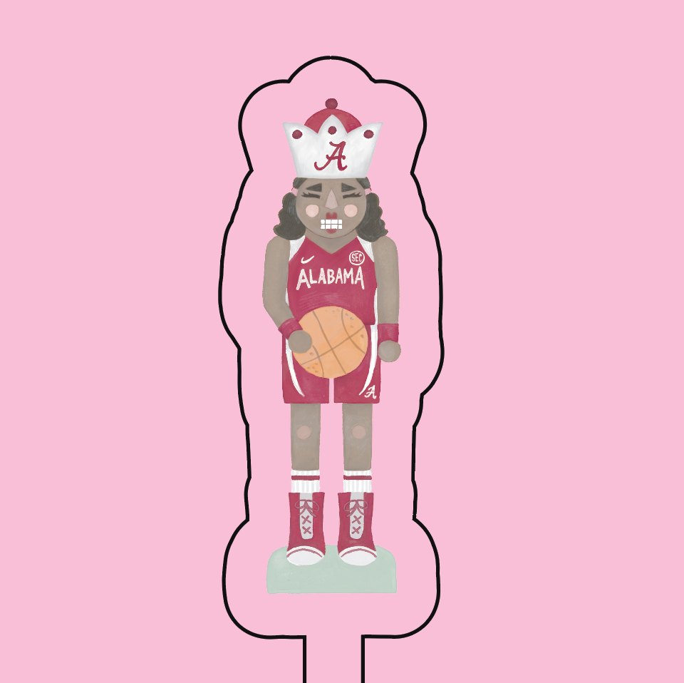 WS - Nutcracker Women's Basketball Acrylic Stir Stick