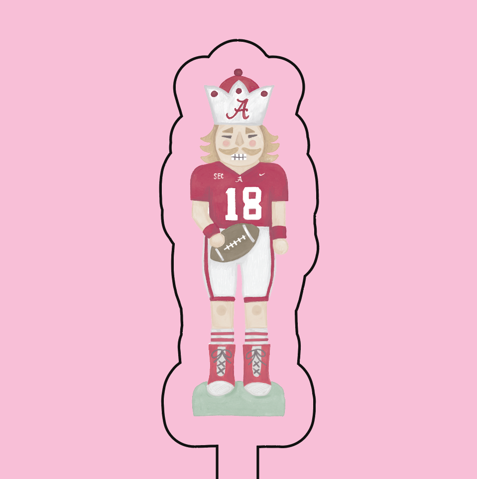 WS - Nutcracker Men's Football Acrylic Stir Stick