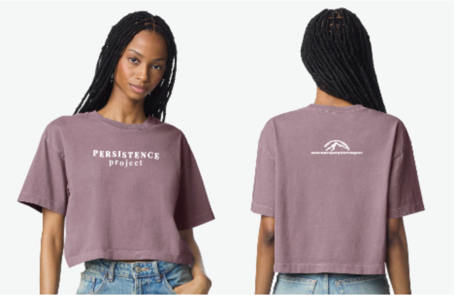 Persistence Project Garment-Dyed Boxy Cropped Tee (PREORDER)