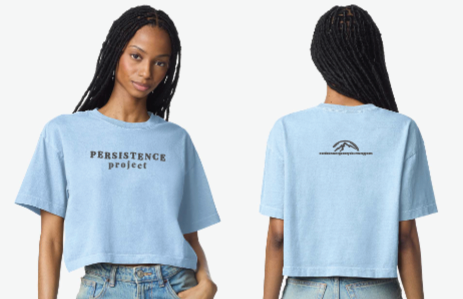 Persistence Project Garment-Dyed Boxy Cropped Tee (PREORDER)