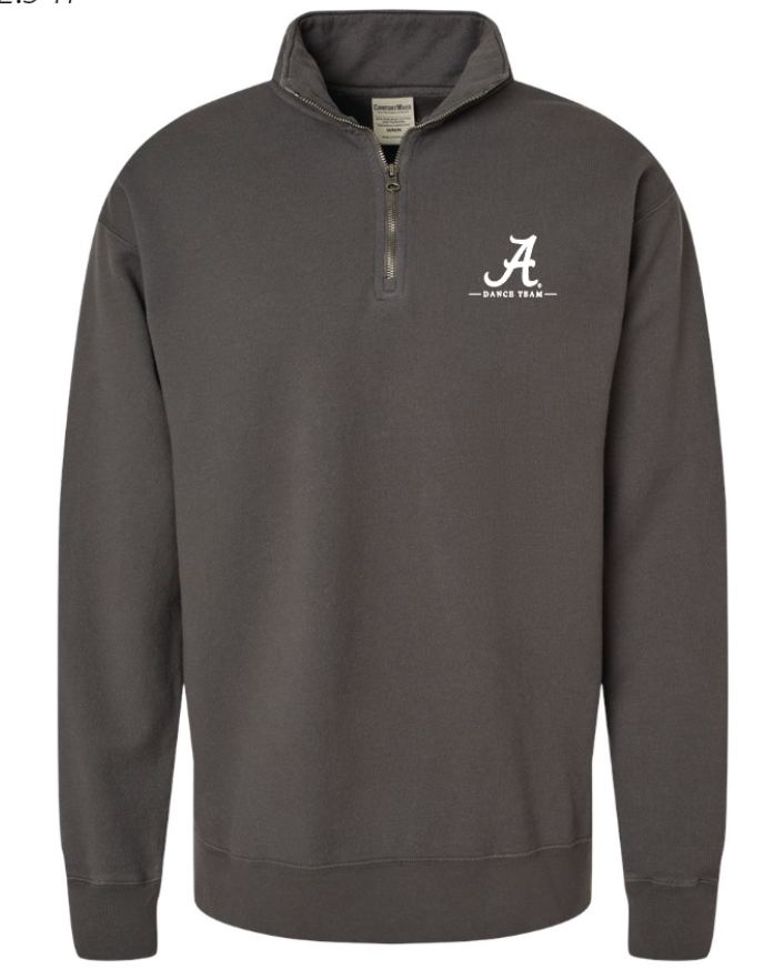 Alabama Dance Team Embroidered Quarter Zip (PREORDER)