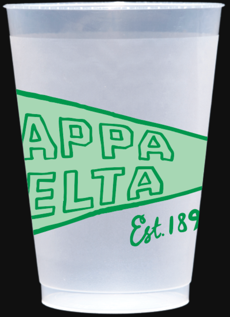 Pennant Flag Frosted individual Cups