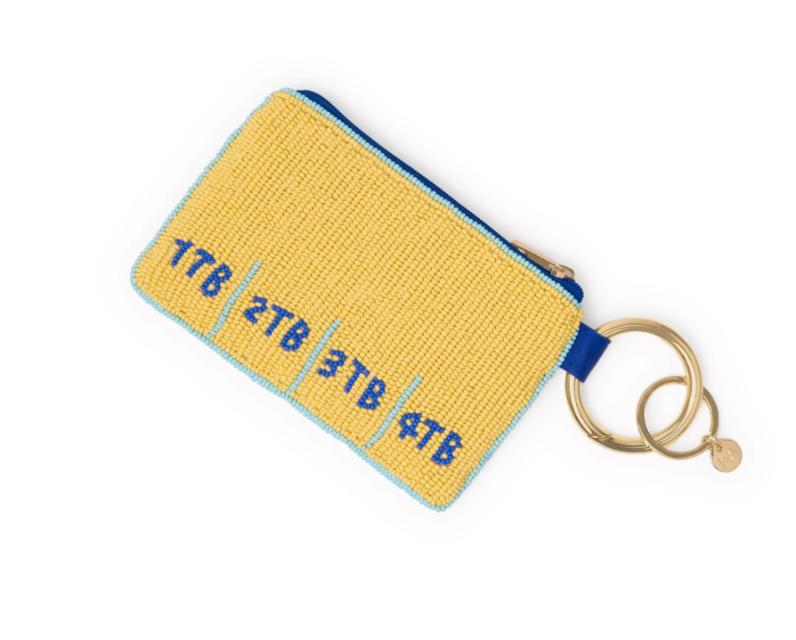 Mary Butter Beaded Coin Purse Yellow