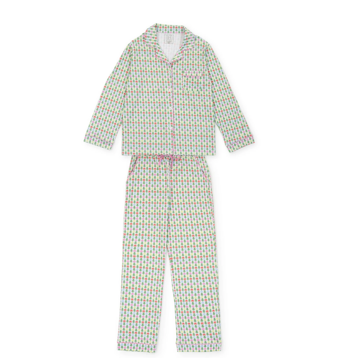 Alee Women's Long Sleeve Pant Set - Tree Topper Bows